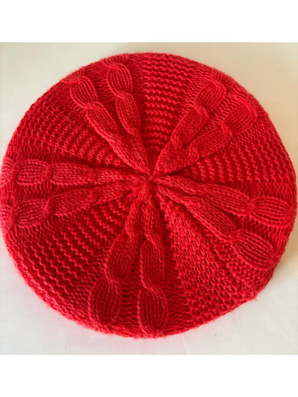 Red Beret knit new one size fits most